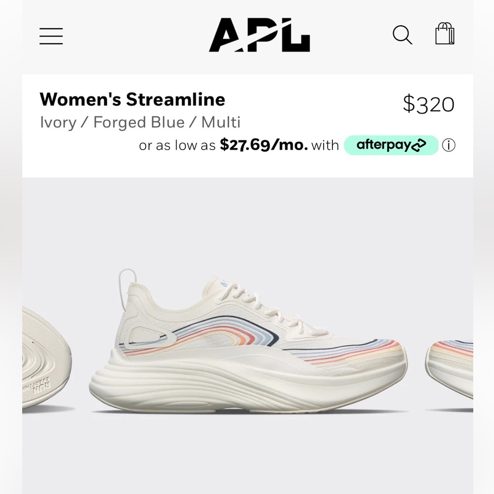 APL Women's Streamline Ivory / Forged Blue / Multi Size 7